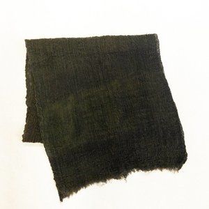 VINTAGE WOOL GAUZE TEXTURED SHEER SCARF